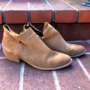 Suede booties